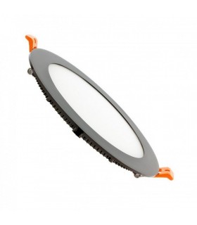 Downlight LED 18W 1.800Lm 120º IP20 Redondo Negro Brillo