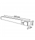 Aplique Pared Led VERO 15W 1500Lm IP44 con toma schuko
