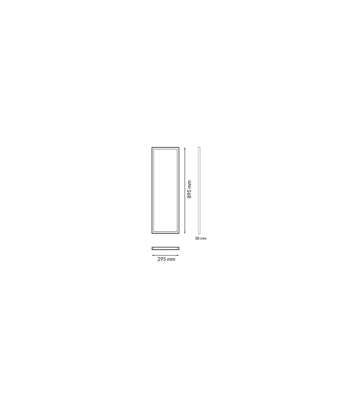 Panel Superficie Serie HOME 36W 3600Lm 90x30cm Blanco CCT