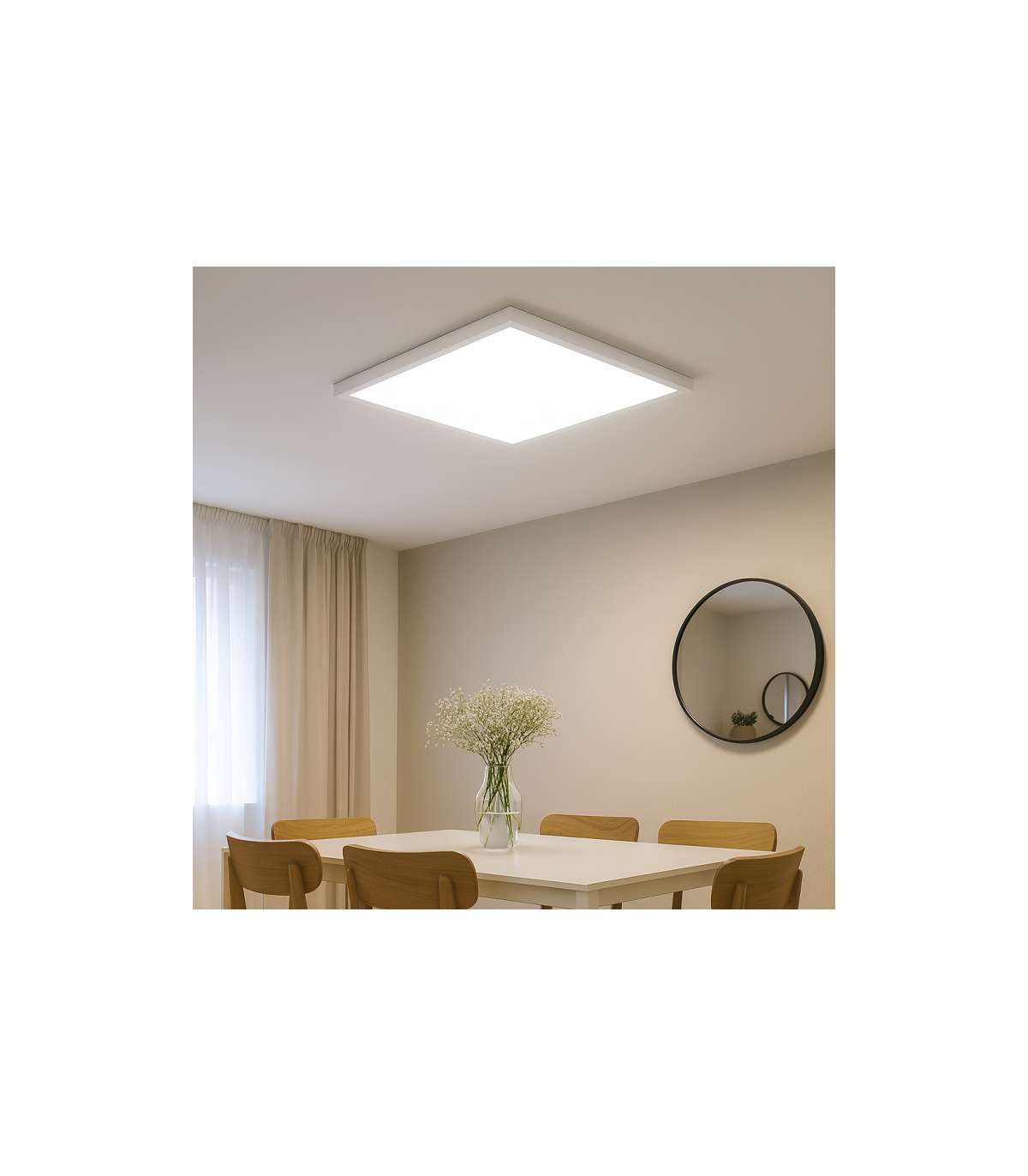 Panel Superficie Serie HOME 40W 4000Lm 60x60cm Blanco CCT