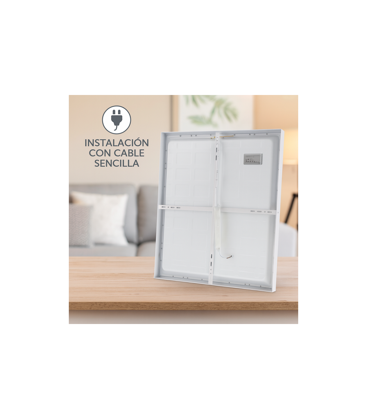 Panel Superficie Serie HOME 40W 4000Lm 60x60cm Blanco CCT