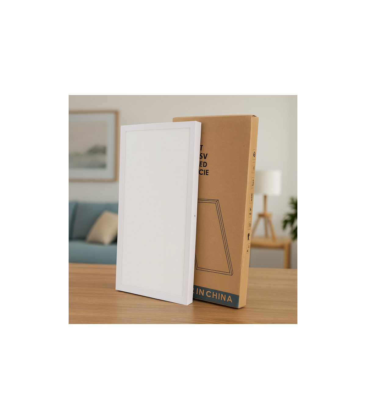Panel Superficie Serie HOME 40W 4000Lm 120x30cm Blanco CCT