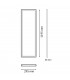 Panel Superficie Serie HOME 40W 4000Lm 120x30cm Blanco CCT