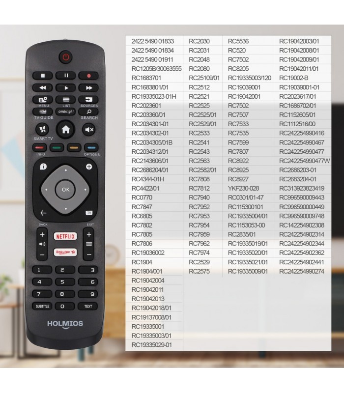 Mando universal para Philips Smart TV