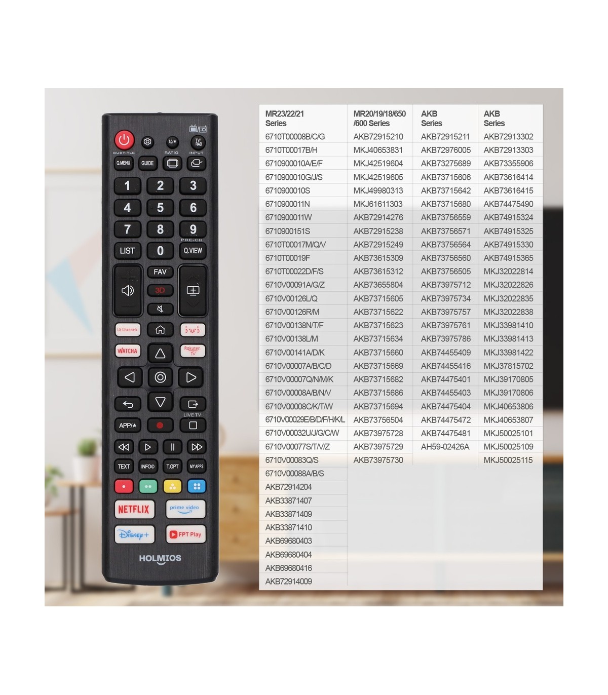 Mando universal para LG Smart TV M2