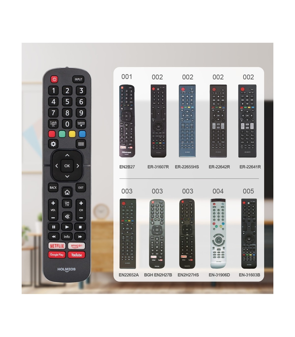 Mando universal para Hisense Smart TV