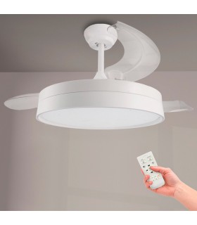 Ventilador WHITE LOKI APP DC 36W 3600Lm 3 Aspas CCT