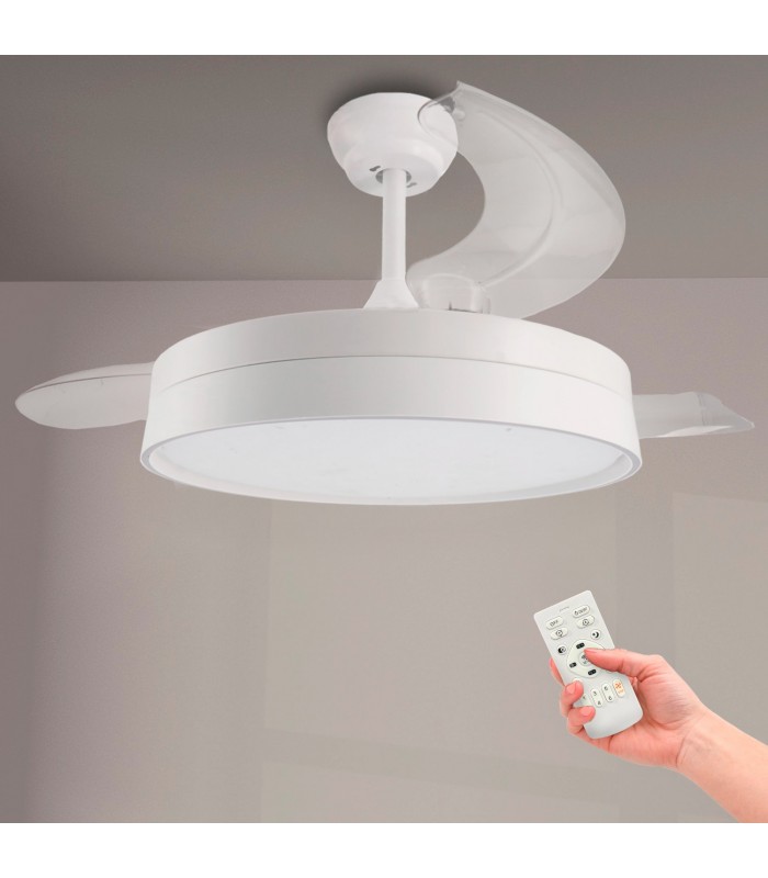 Ventilador WHITE LOKI APP DC 36W 3600Lm 3 Aspas CCT