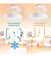 Ventilador WHITE LOKI APP DC 36W 3600Lm 3 Aspas CCT