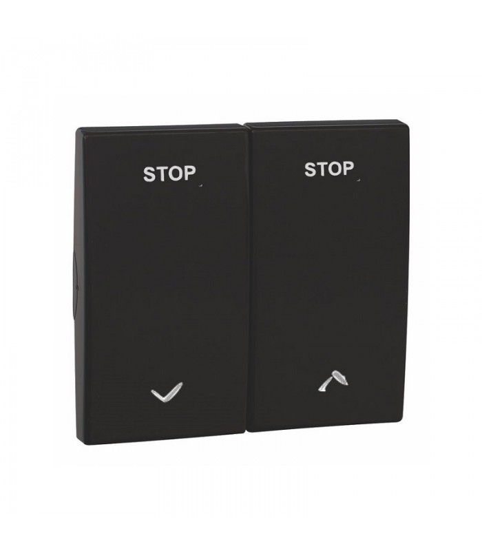 Teclas para Interruptor de persiana Negro Mate APOLO 5000