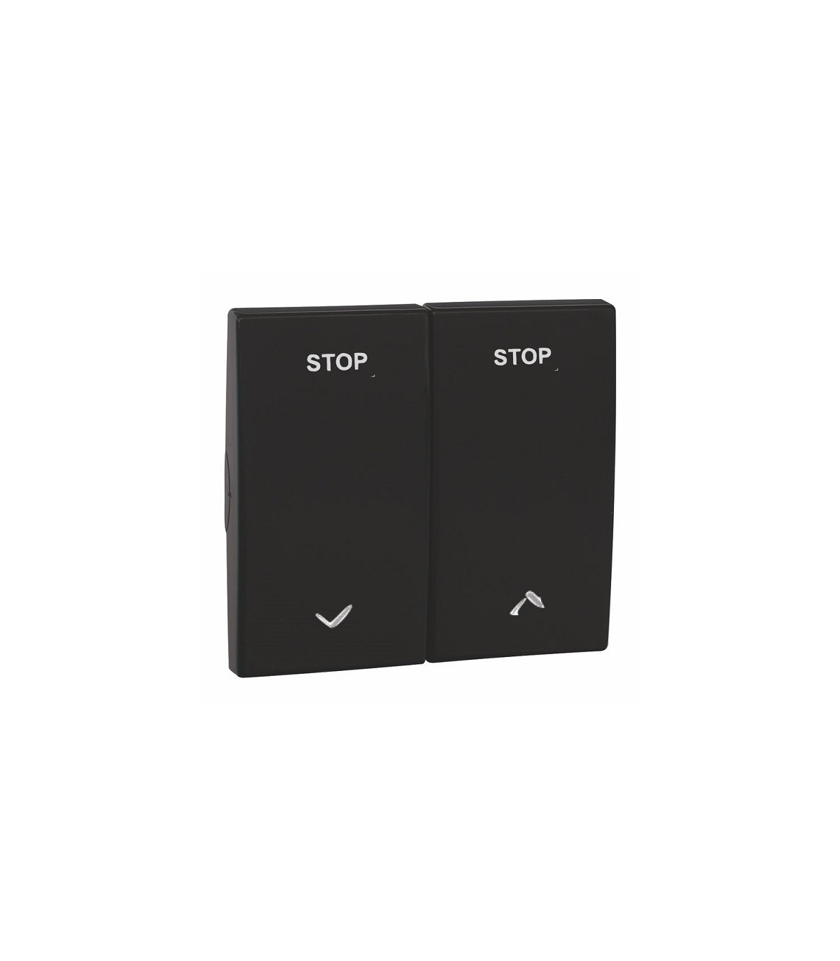 Teclas para Interruptor de persiana Negro Mate APOLO 5000