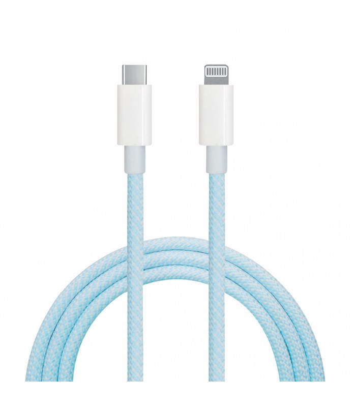 Cable USB Tipo C a conector Lightning nylon trenzado 1,5M