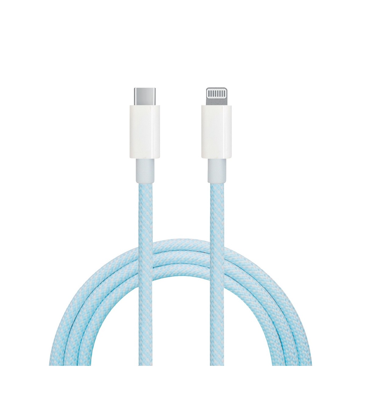 Cable USB Tipo C a conector Lightning nylon trenzado 1,5M