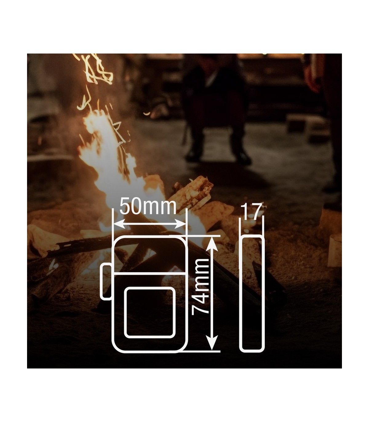 Linterna LED COB 2W 100Lm con mechero eléctrico