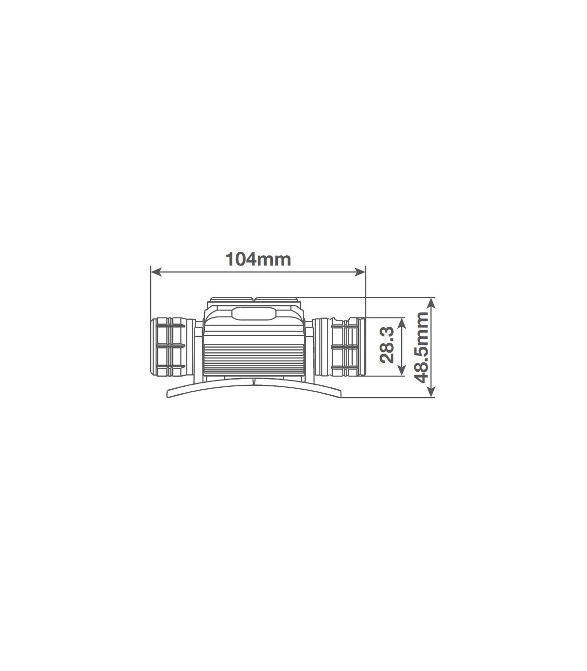Linterna LED de cabeza 40W 3000Lm recargable USB C