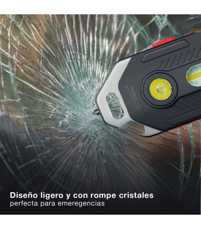 Linterna LED de seguridad 10W 400Lm Recargable