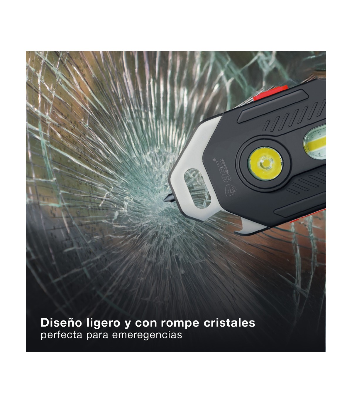 Linterna LED de seguridad 10W 400Lm Recargable