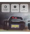 Linterna multiusos 10W 400Lm con caja de herramientas recargable USB