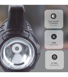 Linterna multiusos 10W 400Lm con caja de herramientas recargable USB