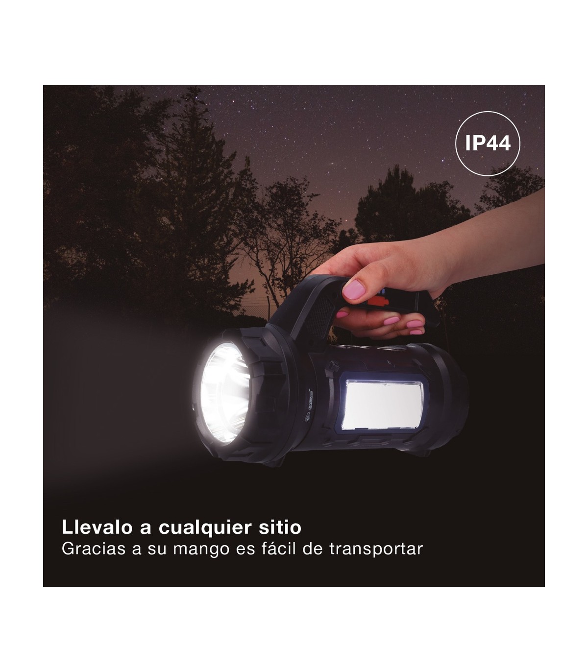 Linterna multiusos 10W 400Lm con caja de herramientas recargable USB