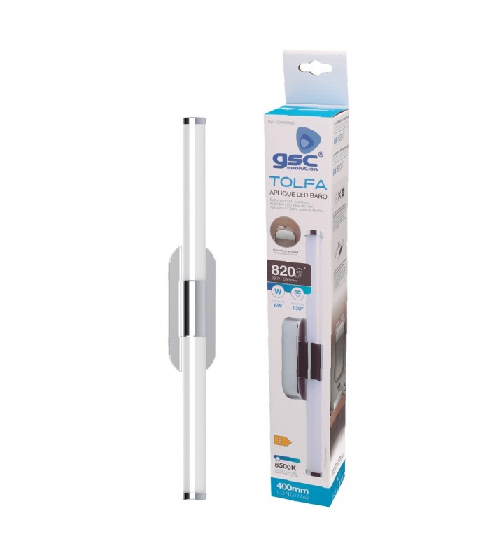 Aplique Led Baño TOLFA 6W 630Lm IP44 40cm