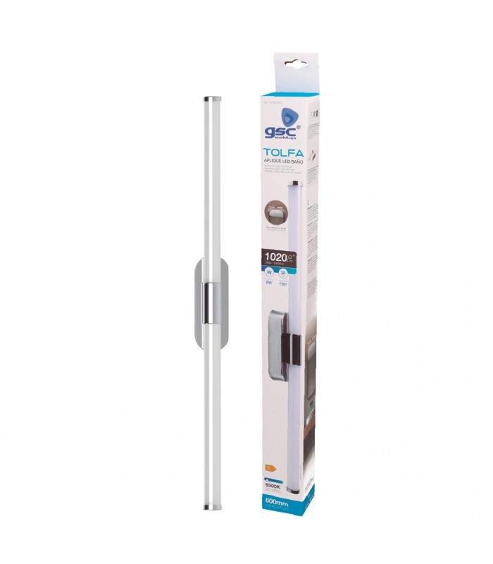 Aplique Led Baño TOLFA 8W 800Lm IP44 60cm
