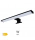 Aplique Led Baño LAKSA 8W 640Lm IP44 40cm Negro