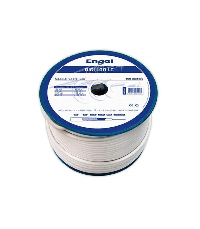 Cable coaxial PROF DIGI-100LC BLANCO -Metro-