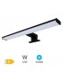 Aplique Led Baño LAKSA 12W 960Lm IP44 40cm Negro