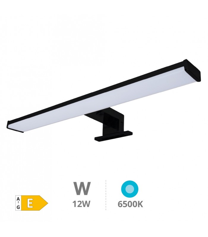 Aplique Led Baño LAKSA 12W 960Lm IP44 40cm Negro