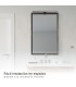 Aplique Led Baño LAKSA 12W 960Lm IP44 40cm Negro