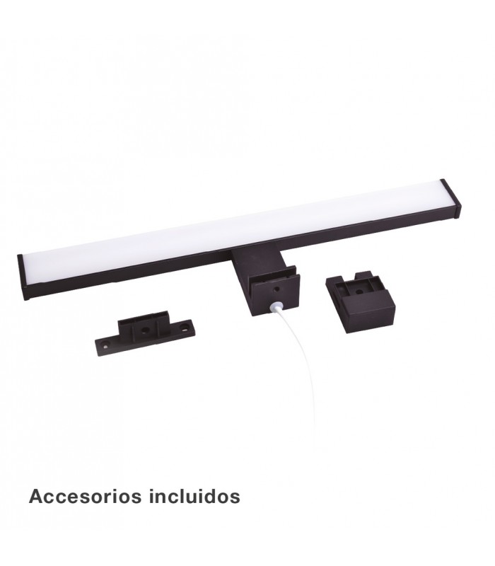 Aplique Led Baño LAKSA 12W 960Lm IP44 40cm Negro