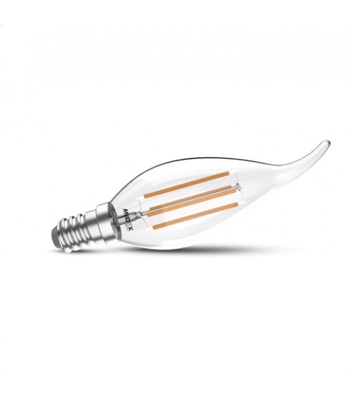 Bombilla Filamento Led Vela Especial 4W 540Lm 300º E14