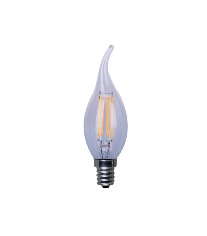 Bombilla Filamento Led Vela Especial 4W 540Lm 300º E14