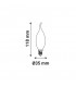 Bombilla Filamento Led Vela Especial 4W 540Lm 300º E14
