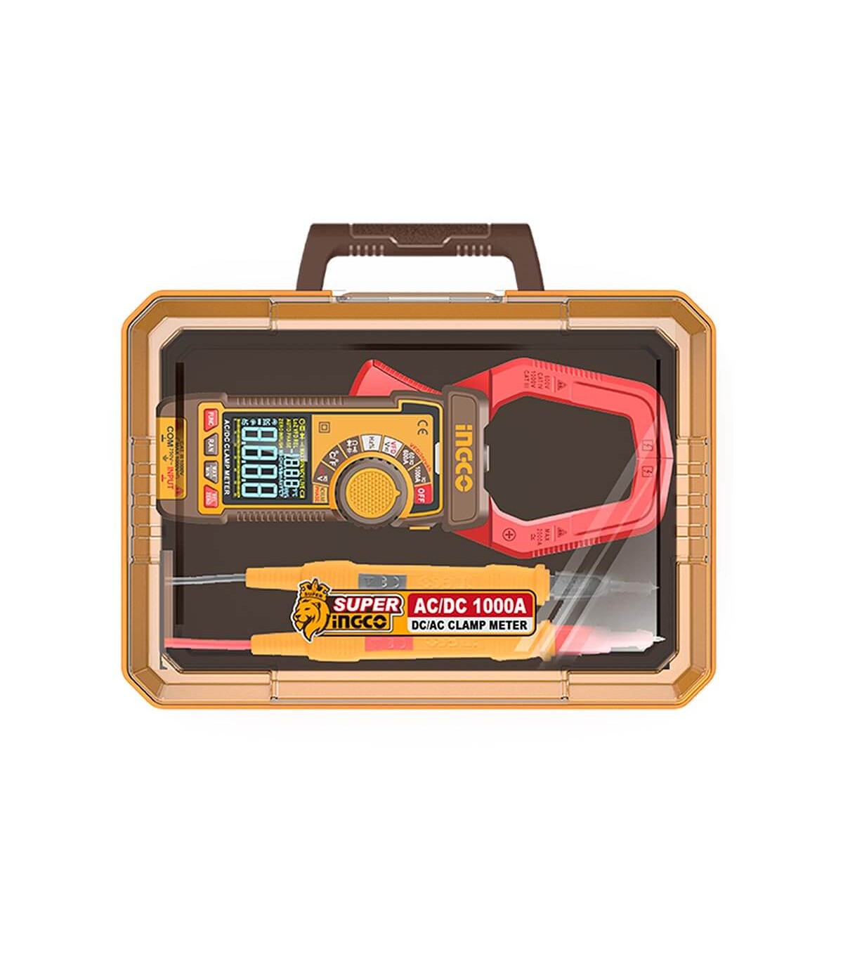Pinza Amperimétrica Digital AC/DC 1000V INGCO