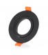 Aro Empotrable Basculante Redondo Negro Serie Luxury