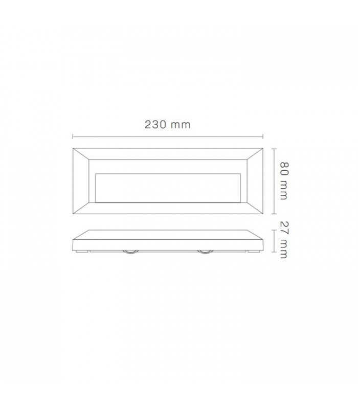 Baliza Led Superficie MOREN Antracita 2W 80LM IP65 CCT