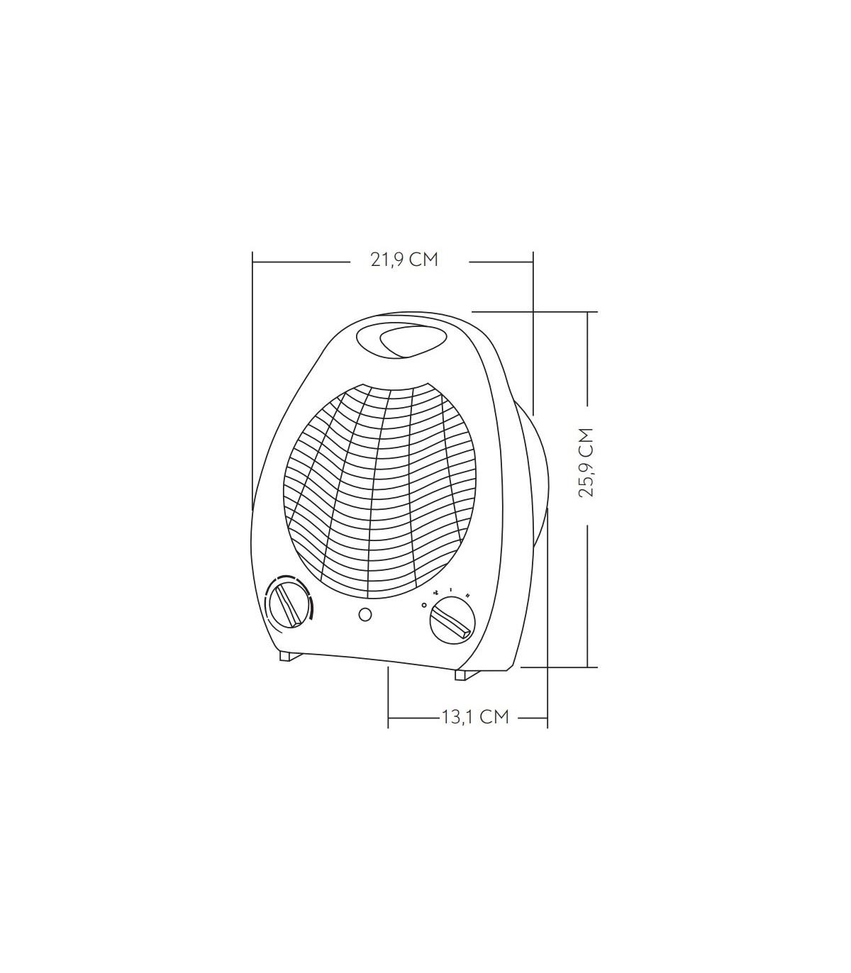 Calefactor de Suelo Vertical YUSTE 2000W Blanco