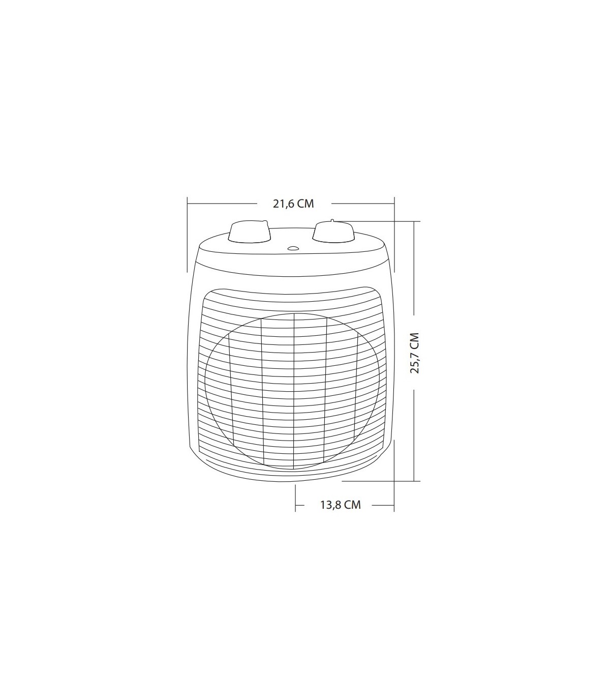 Calefactor de Suelo Vertical CANDIL PLUS 2000W Blanco