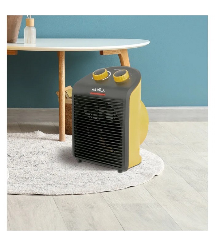 Calefactor de Suelo Vertical CROACIA 2000W Amarillo/Negro