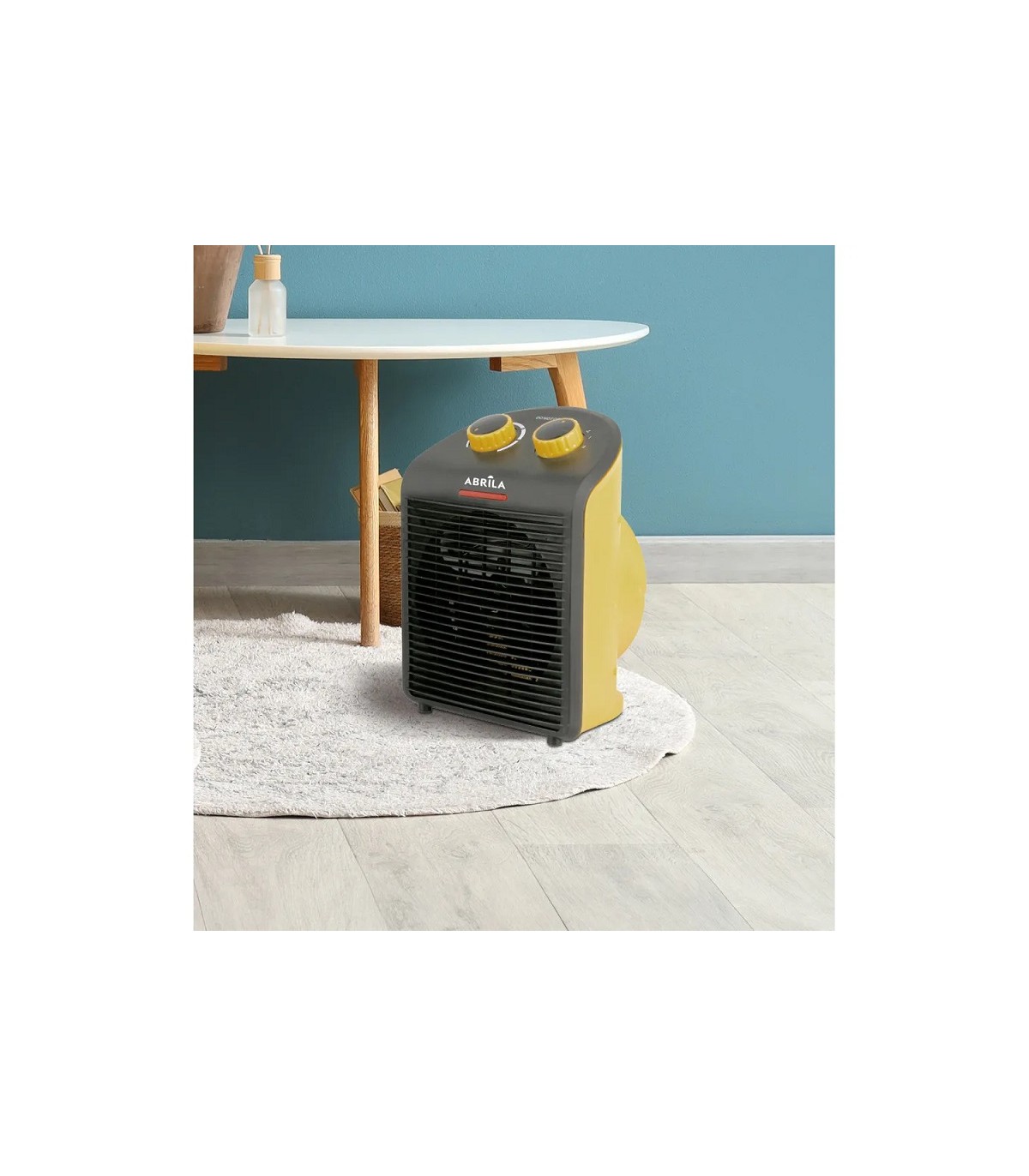 Calefactor de Suelo Vertical CROACIA 2000W Amarillo/Negro