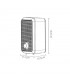 Calefactor de Suelo Vertical CARPE 600W Verde/Negro