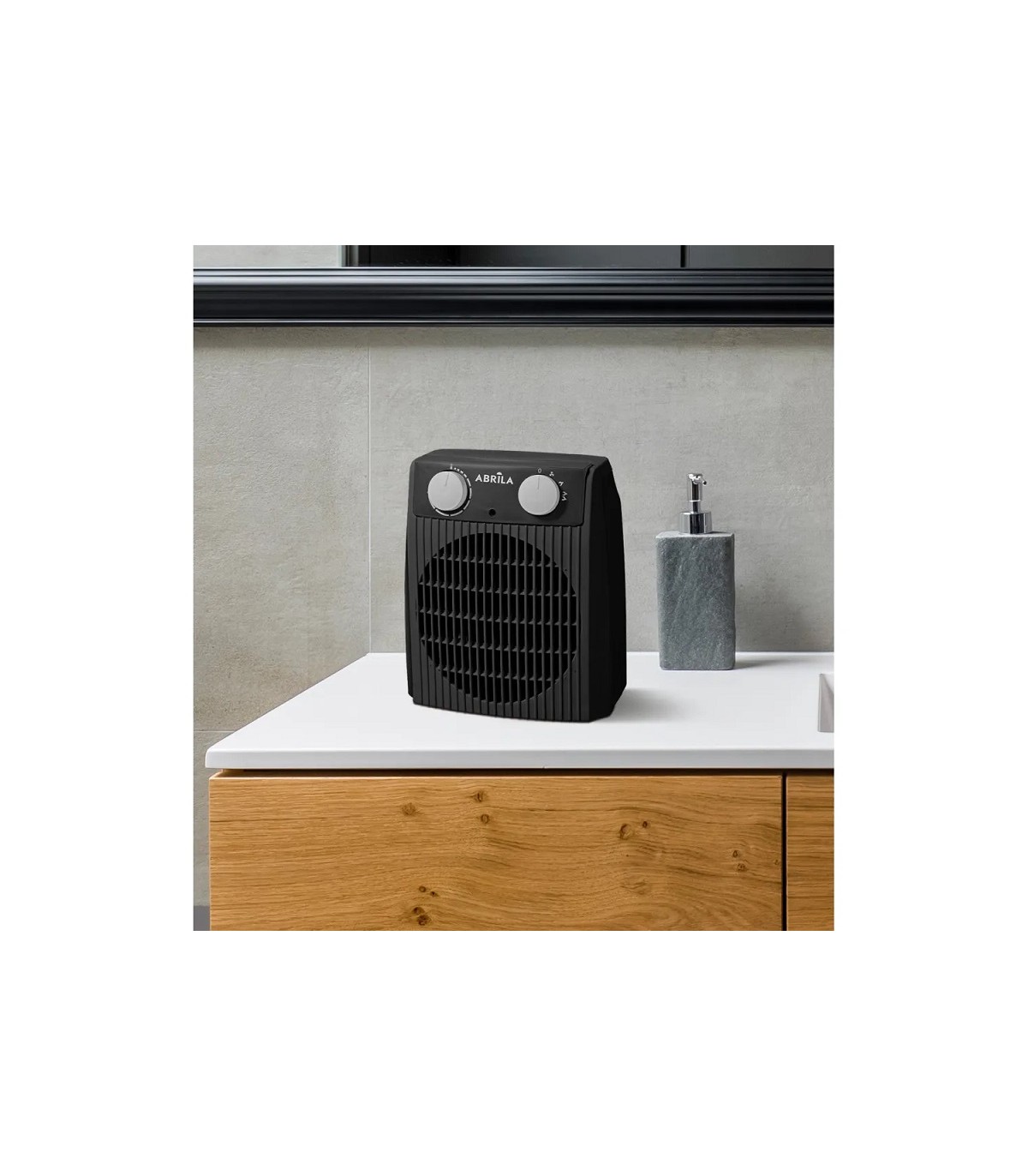 Calefactor de Suelo Vertical NAIROBI 2000W Gris/Negro