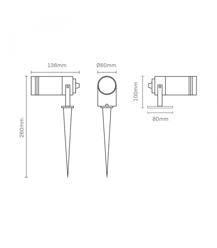 Estaca De Jardín Innova Maxled 2en1 GU10 IP65