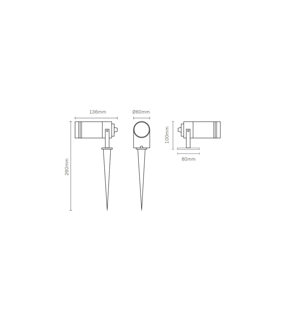 Estaca De Jardín Innova Maxled 2en1 GU10 IP65
