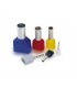 Punteras "DIN" Dobles 1.5mm2-Negro (100U)