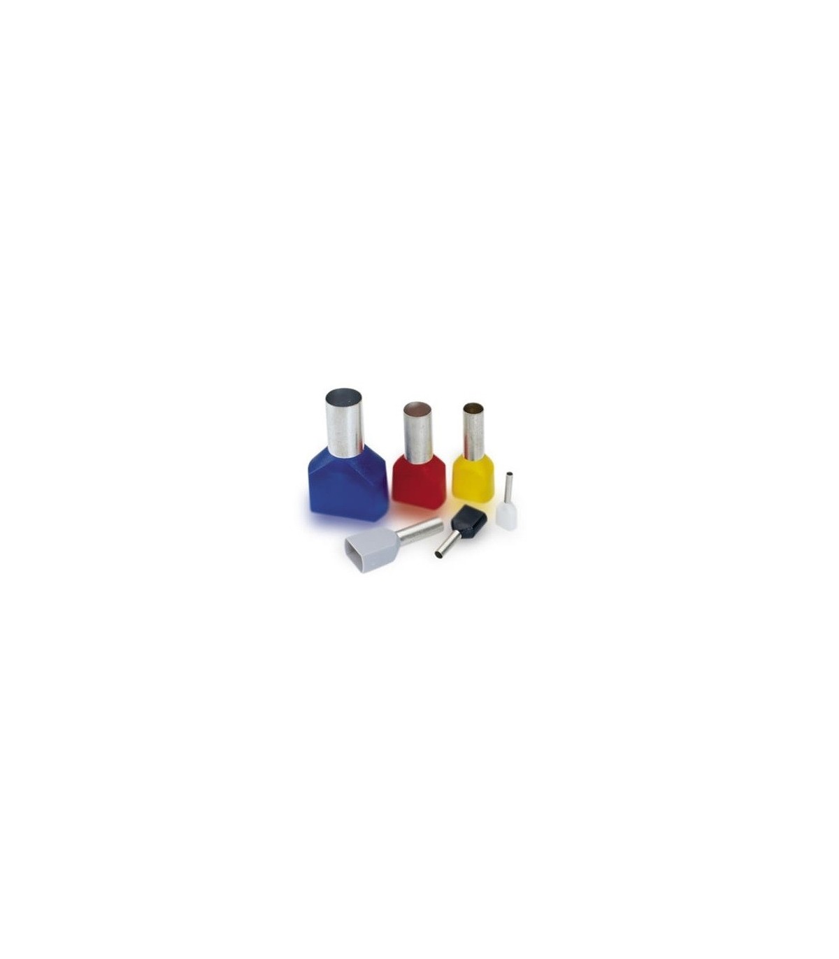 Punteras "DIN" Dobles 1.5mm2-Negro (100U)