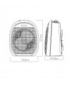 Calefactor de Suelo Vertical SUDAN 2000W Blanco/Gris