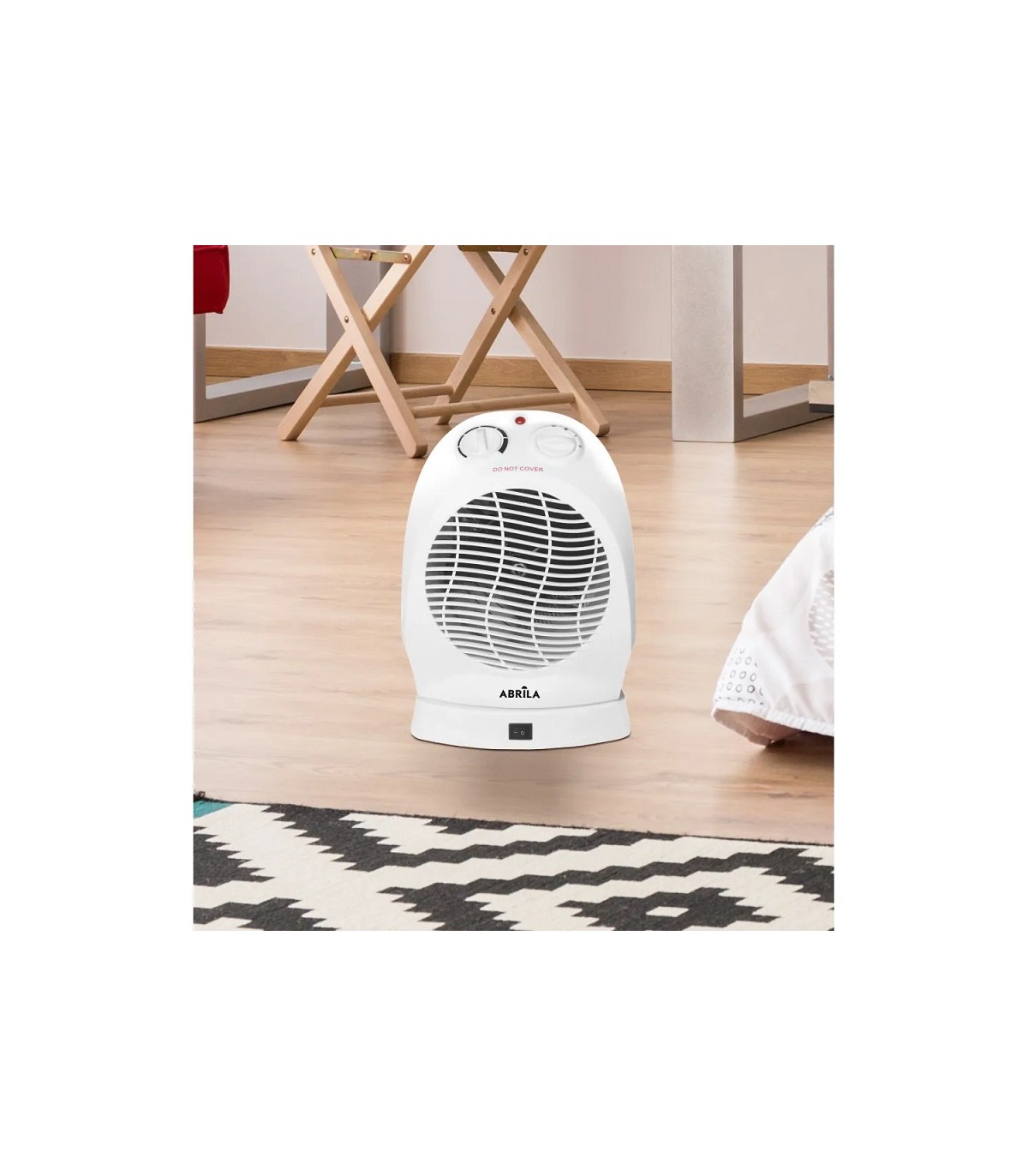 Calefactor de Suelo Vertical Oscilante TEMPLE 2000W Blanco